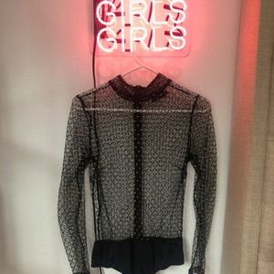 Misguided Bodysuit with lace and gold detail